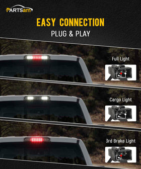 Partsam installed on Ford truck high mount demonstrating improved brake visibility