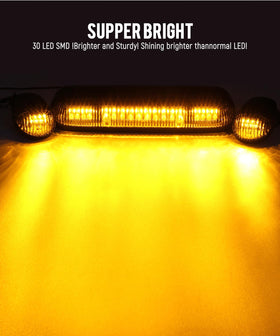Detail of Partsam 30-LED array demonstrating bright illumination performance