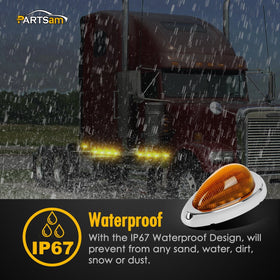 Partsam LED array detail showing 15 LEDs for even illumination and improved roadside visibility