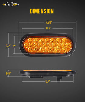 Partsam lens and housing detail highlighting impact-resistant durability