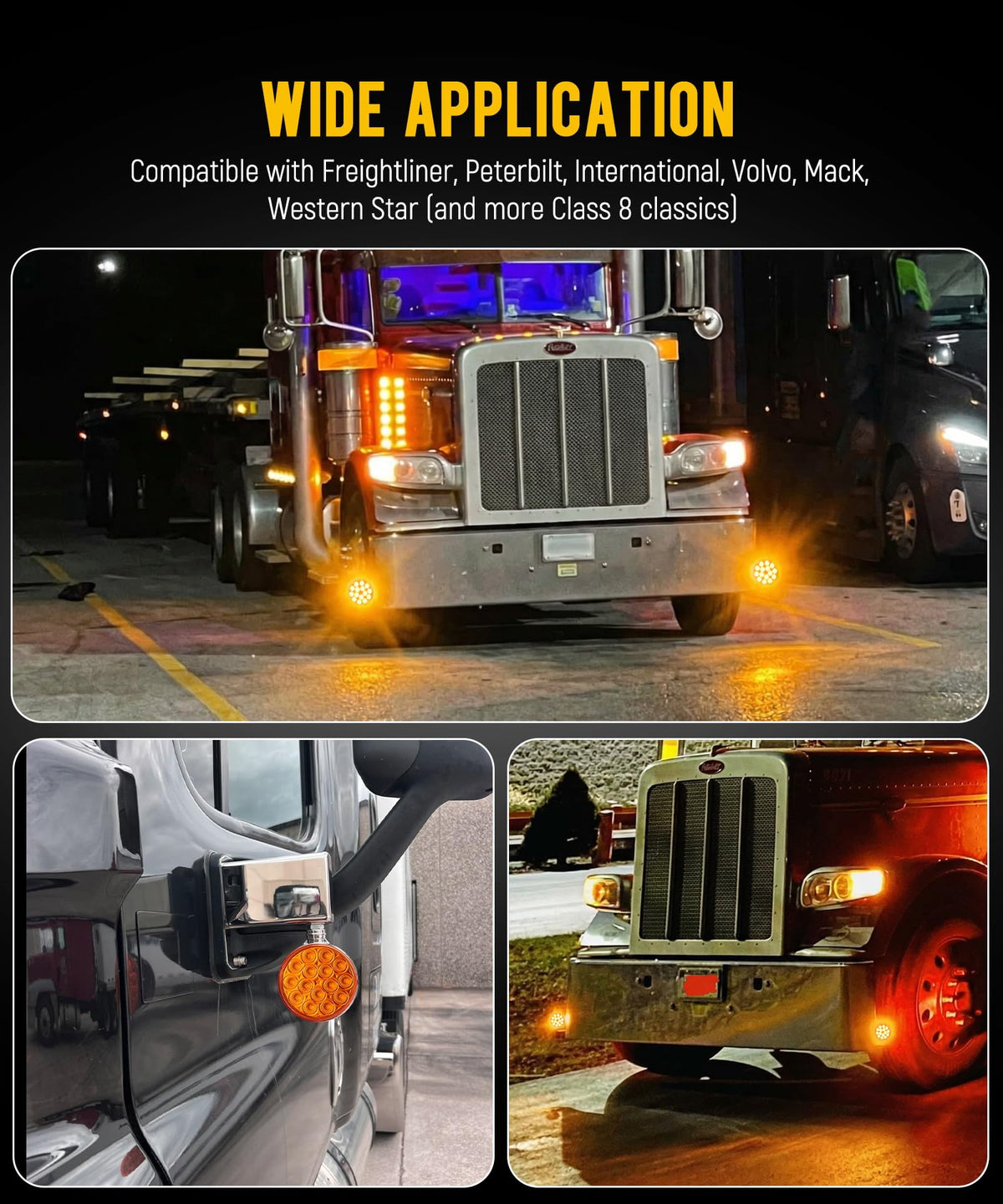 Partsam illuminated at night on trailer showing increased roadside visibility