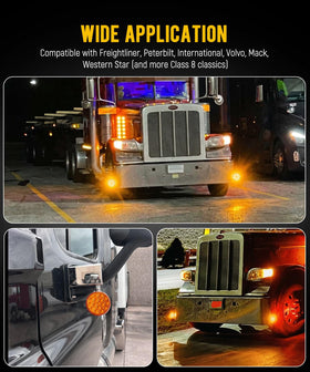 Partsam illuminated at night on trailer showing increased roadside visibility