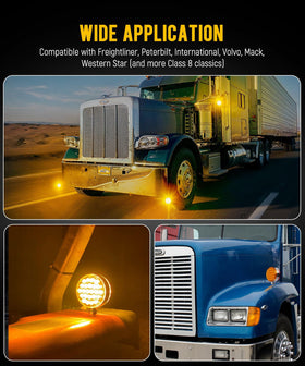 Partsam nighttime illumination on trailer enhancing road-side visibility