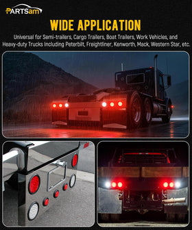 Partsam kit installed on trailer tailgate illustrating road-ready lighting upgrade