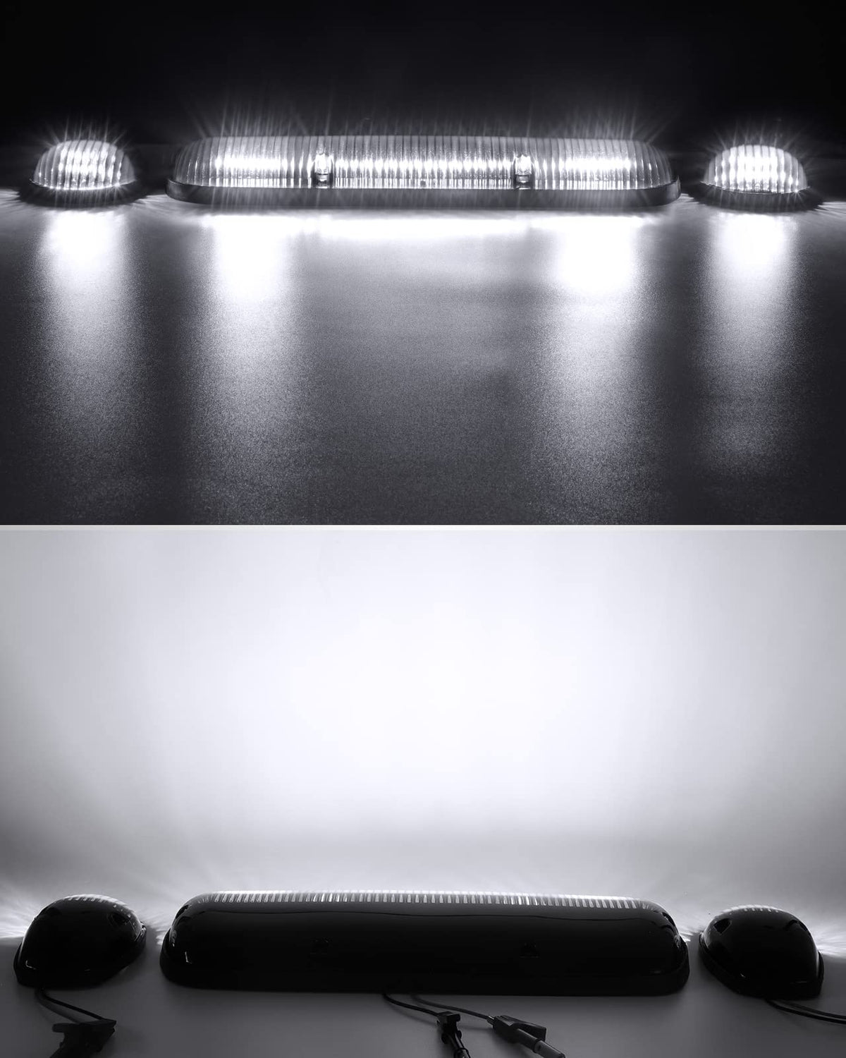 Partsam lifestyle shot on truck at dusk showing bright illumination and stylish curb appeal benefit