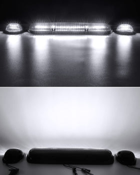 Partsam lifestyle shot on truck at dusk showing bright illumination and stylish curb appeal benefit