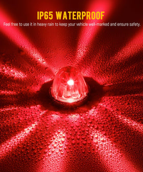 Partsam red beam starburst pattern enhancing nighttime clarity