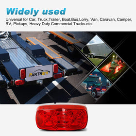 Partsam five lights installed along trailer side illustrating fleet uniformity