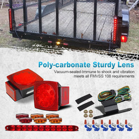 Partsam amber mini oval side marker close-up providing clear side signaling