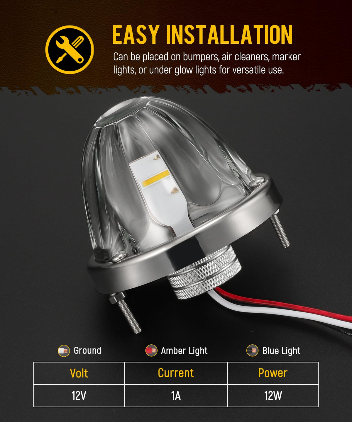 Partsam mounted on bumper installation showing durable fit and secure mount