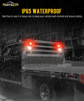 Partsam installed on trailer rear demonstrating real-world visibility and safety benefit