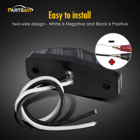 Partsam surface-mounted on trailer side demonstrating low-profile fit and weather resistance