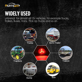 Partsam mounted on trailer side demonstrating easy retrofit and consistent illumination