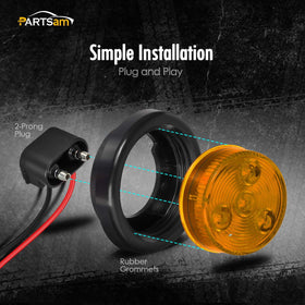 Partsam installed on trailer side demonstrating improved visibility and road safety