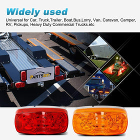 Partsam night visibility demo showing bright LED output improving road conspicuity