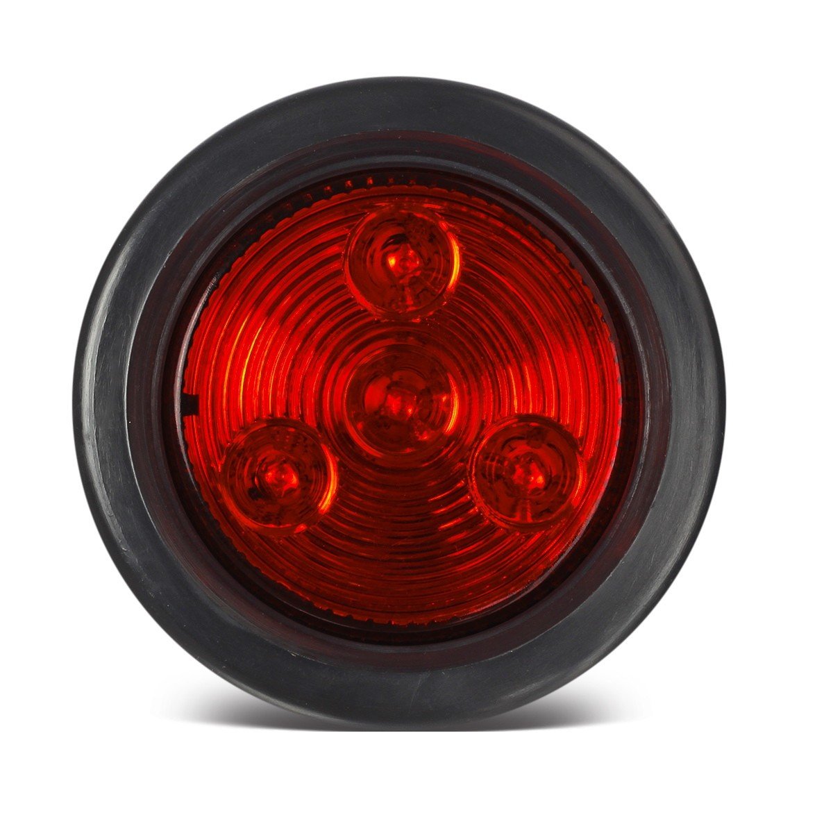Partsam illuminated at night on roadside showing strong red marker visibility