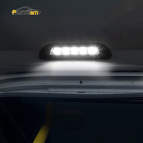 Partsam nighttime awning illumination showing even light coverage and safer entry