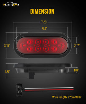 Partsam illuminated at night showing high brightness for safety