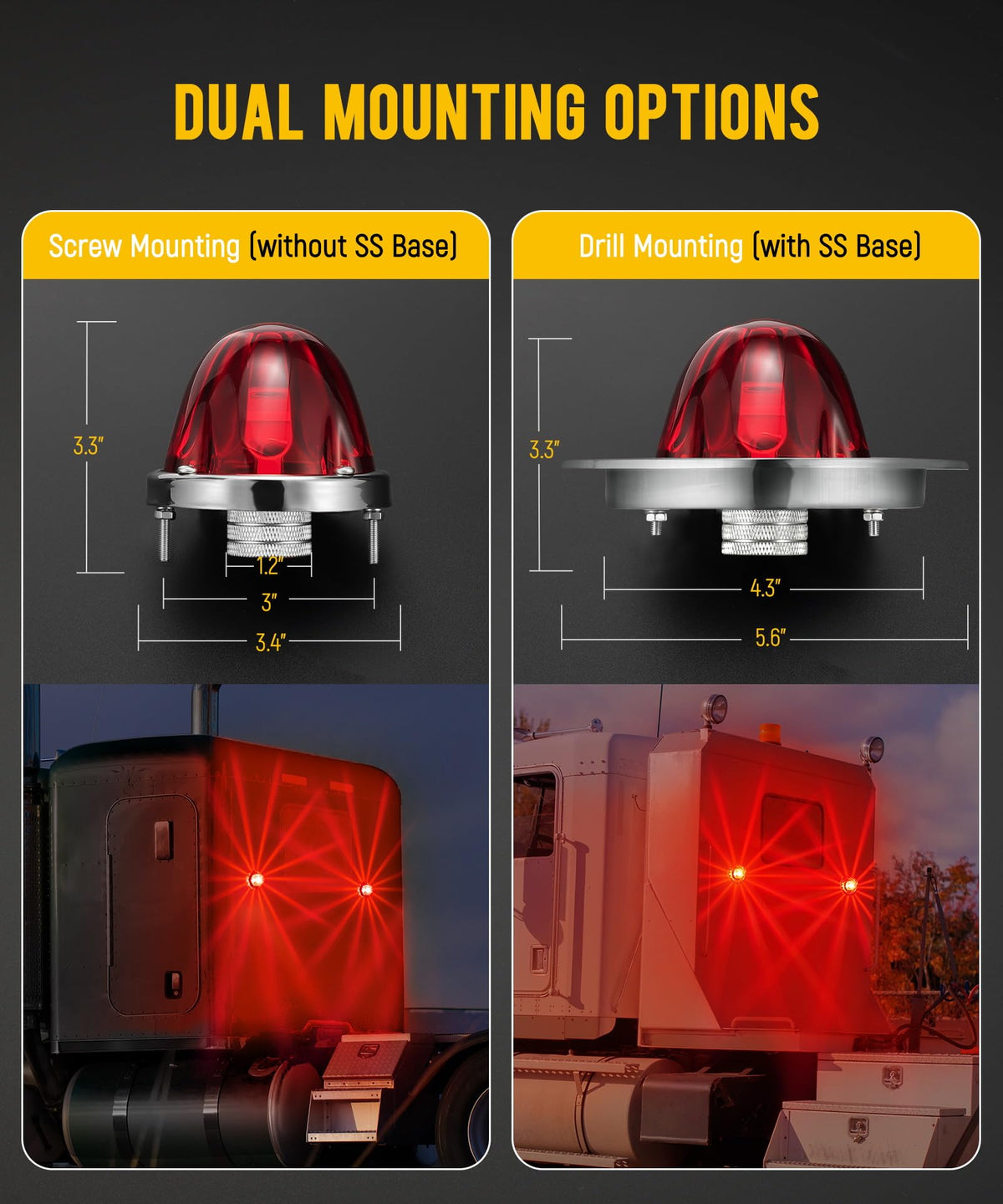 Partsam packaged kit displaying lights, bezels, bases, screws