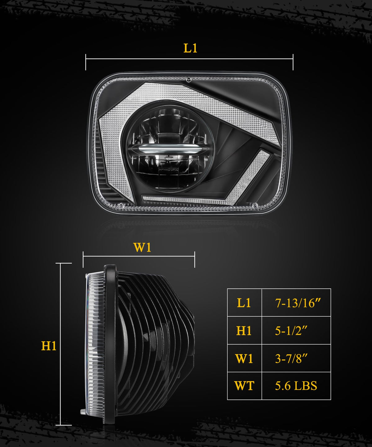 Partsam retail packaging with included H4 plugs and installation accessories