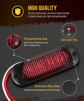 Partsam polycarbonate lens detail showing impact-resistant clarity
