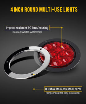 Partsam recessed flange mount profile for neat, secure trailer installation