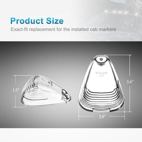 Partsam lens and bulbs in hand showing scale for easy fitting and planning
