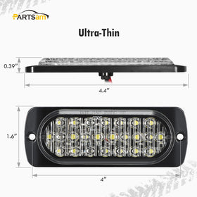Partsam size comparison in hand showing compact 4.4-inch form for tight mounting spaces