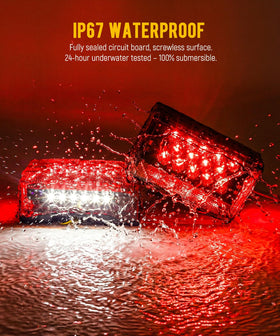 Partsam side marker and reflex detail improving nighttime visibility