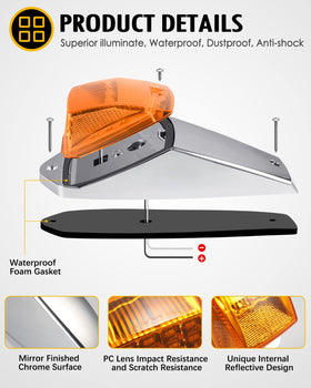 Partsam side profile showing chrome base and sealed housing for durability