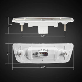 Partsam side profile showing mounting hole spacing for accurate fitment