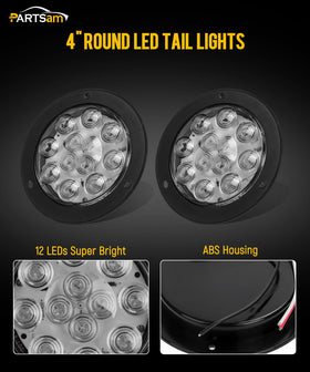Partsam side profile highlighting slim 24mm depth for low-profile mounting benefit