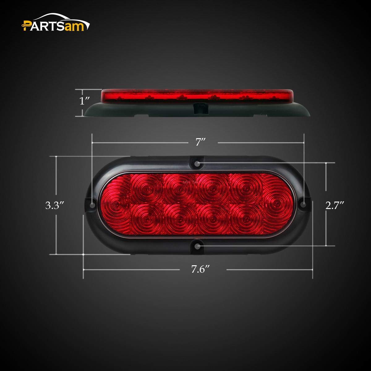 Partsam side profile showing surface-mount housing for secure fit benefit