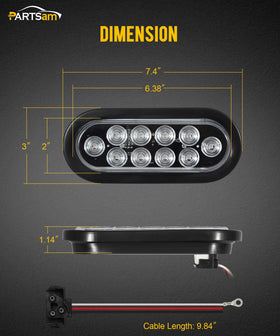 Partsam next to ruler illustrating six-inch size for accurate planning