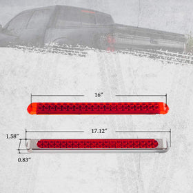 Partsam next to ruler showing 17.12-inch length and hole spacing