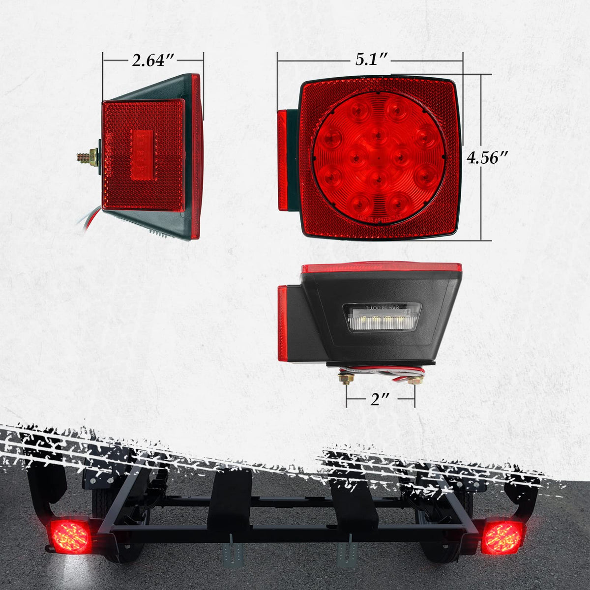 Partsam heavy-duty steel mounting box showing 45-gauge S45C construction strength