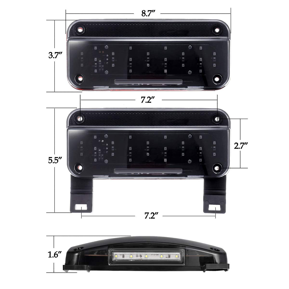 Partsam size comparison with ruler showing compact dimensions for easy surface mounting