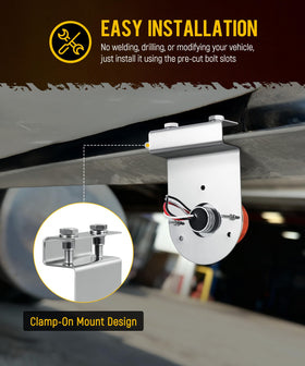 Partsam mounted under frame rail view showing neat under-glow placement and fit