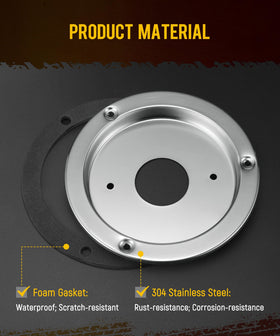 Partsam bezel installed on trailer demonstrating secure, weatherproof mounting benefit