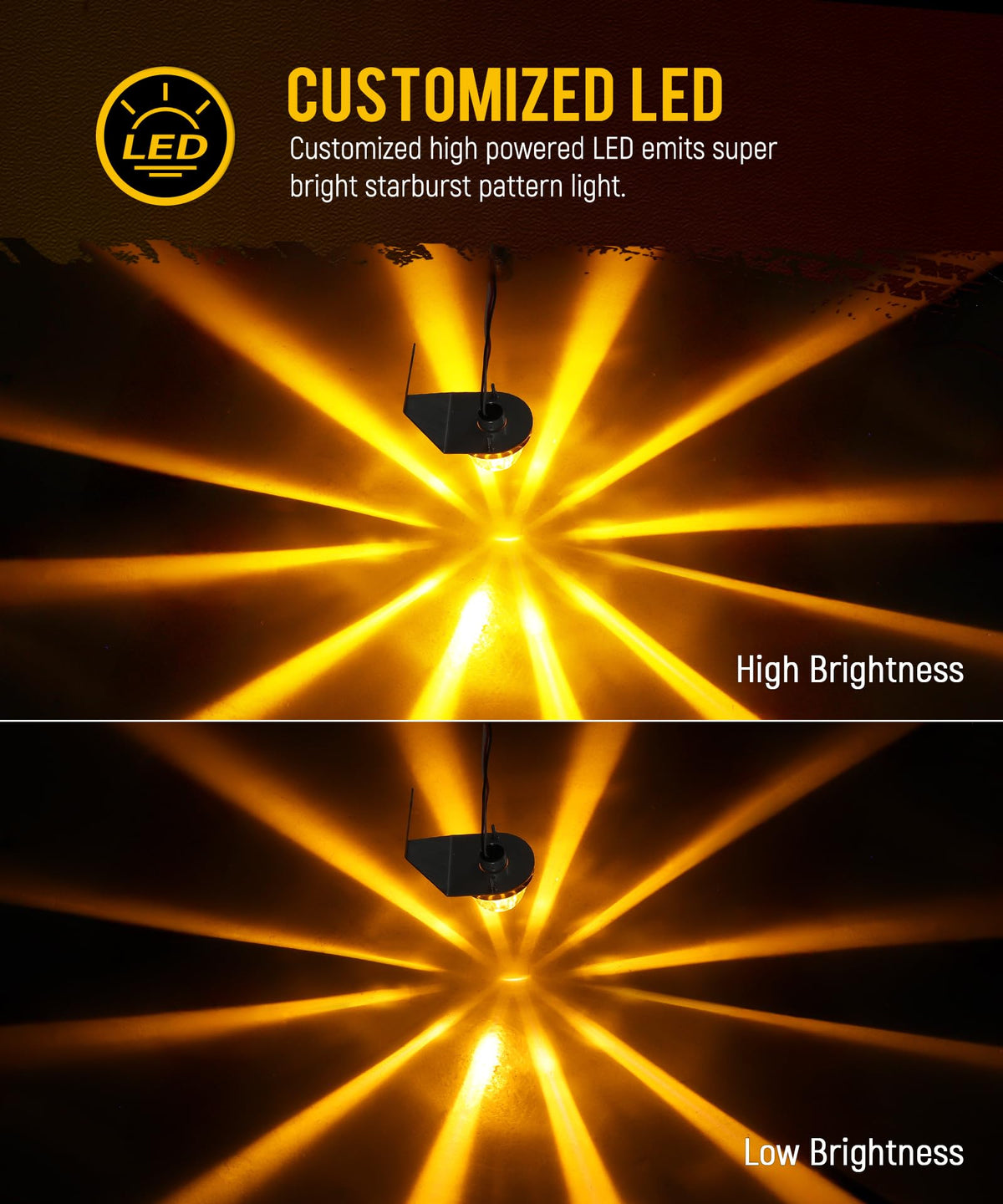 Partsam close-up of glass lens detailing improved light definition benefit