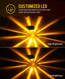 Partsam close-up of glass lens detailing improved light definition benefit
