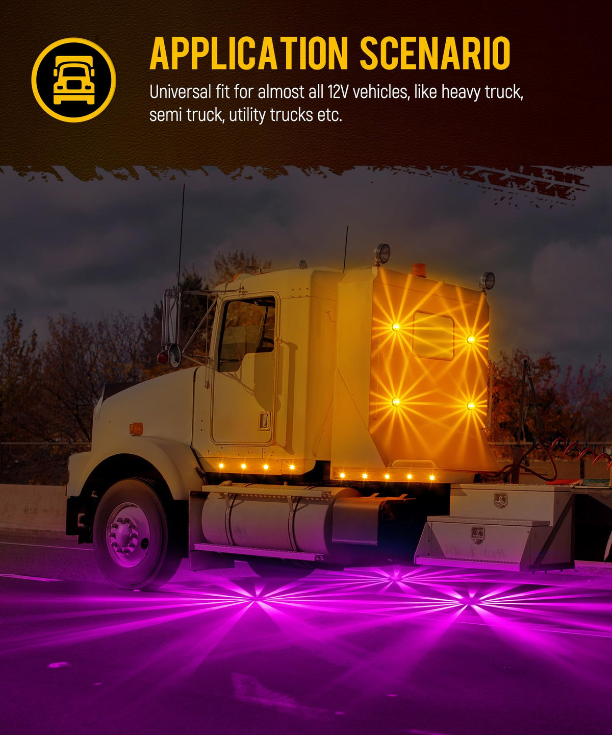 Partsam amber running at night shows strong signaling visibility benefit