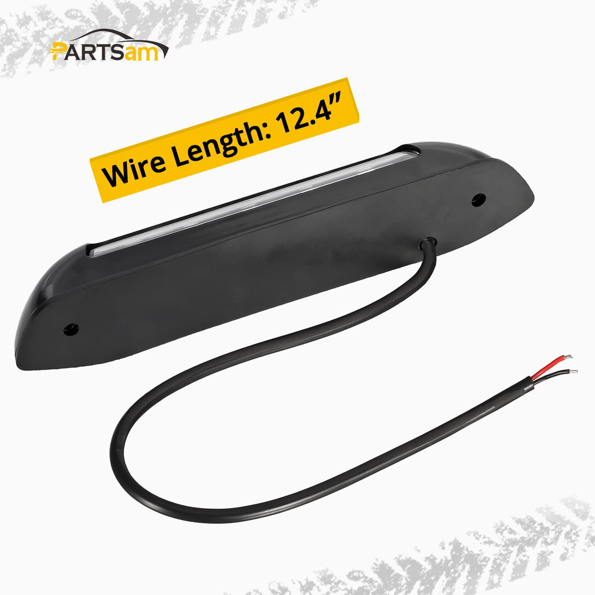 Partsam wiring and connector detail showing red and black leads for 12V quick hookup