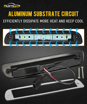 Partsam wiring ends black red white showing simple plug-and-play installation