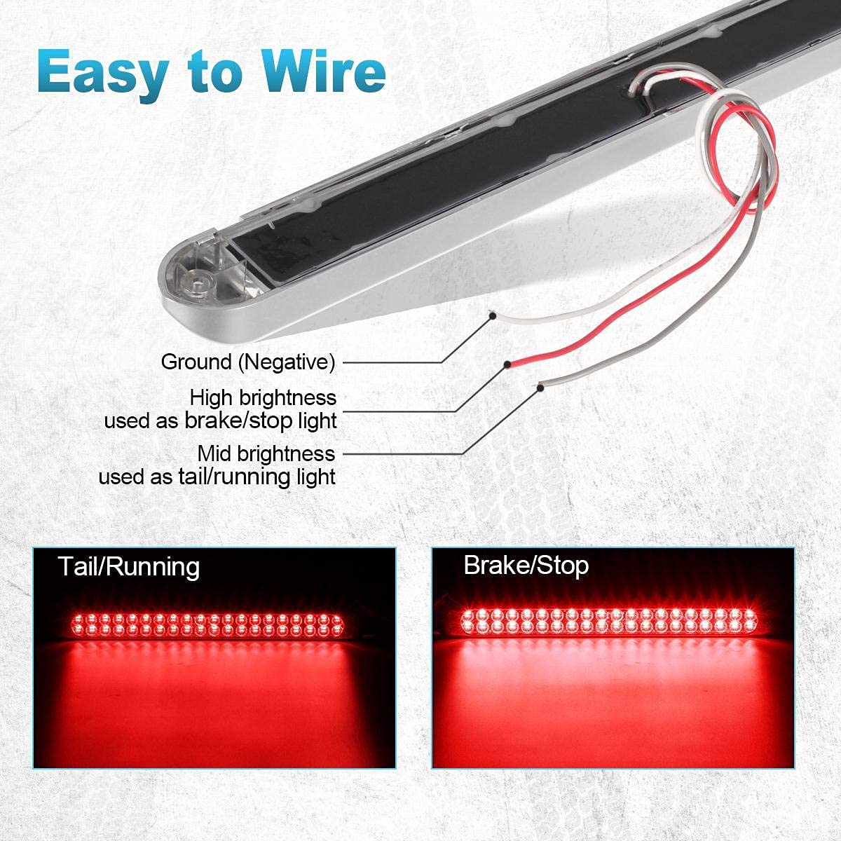Partsam wiring detail showing three-wire hookup for easy installation and correct connections