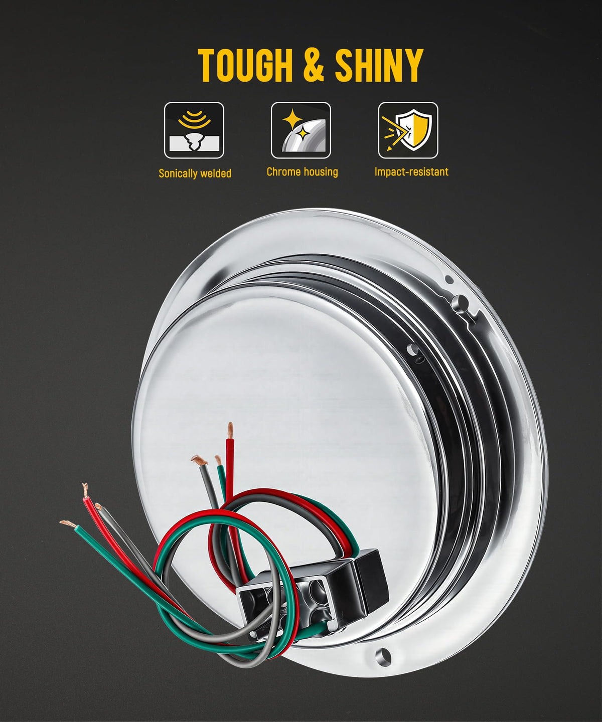 Partsam wiring leads showing gray red green color coding for easy installation benefit
