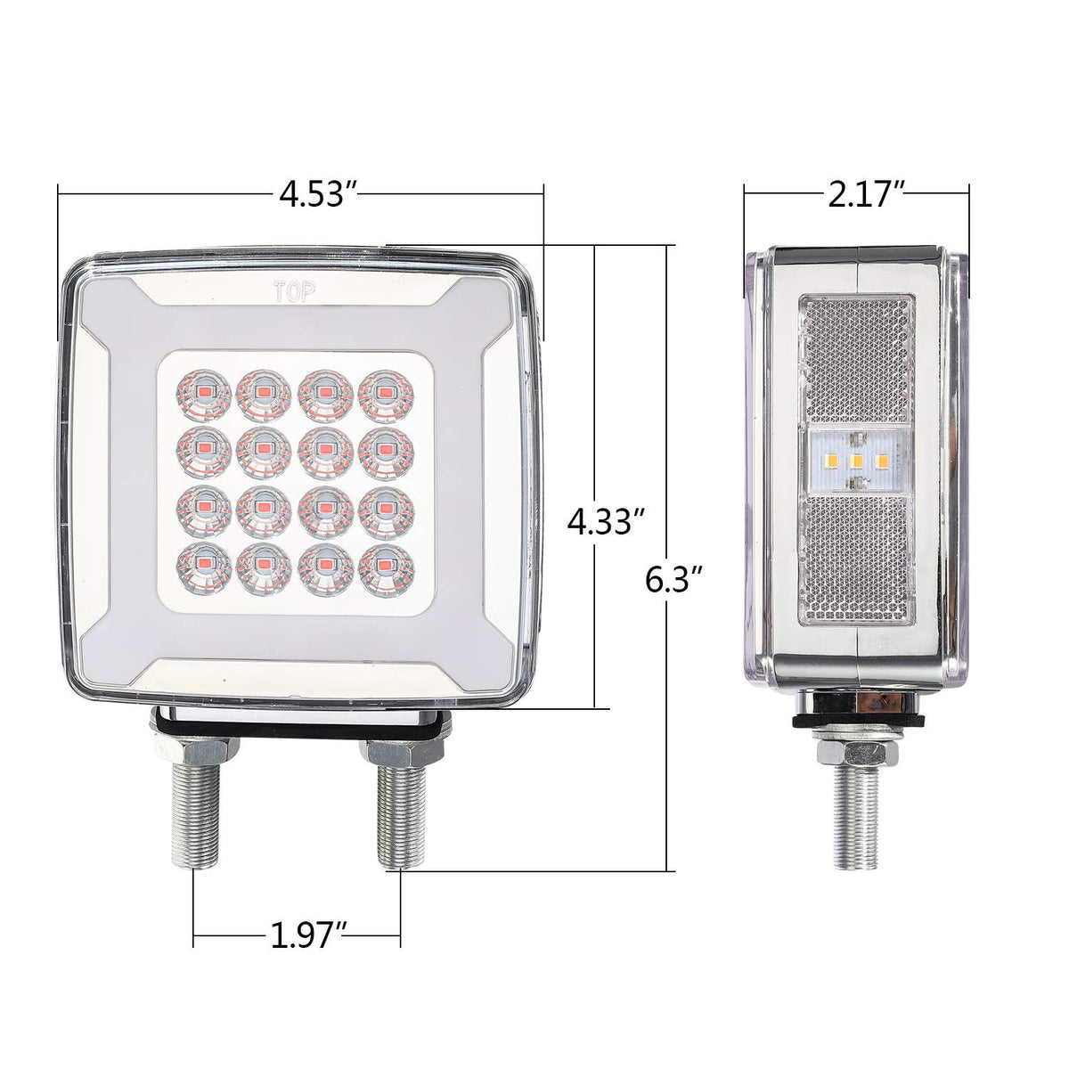 Partsam wiring view of three-wire connection for easy installation and wide 10–30V compatibility