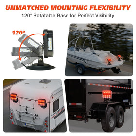 PARTSIBY rotated bracket showing 120° adjustment for flexible mounting