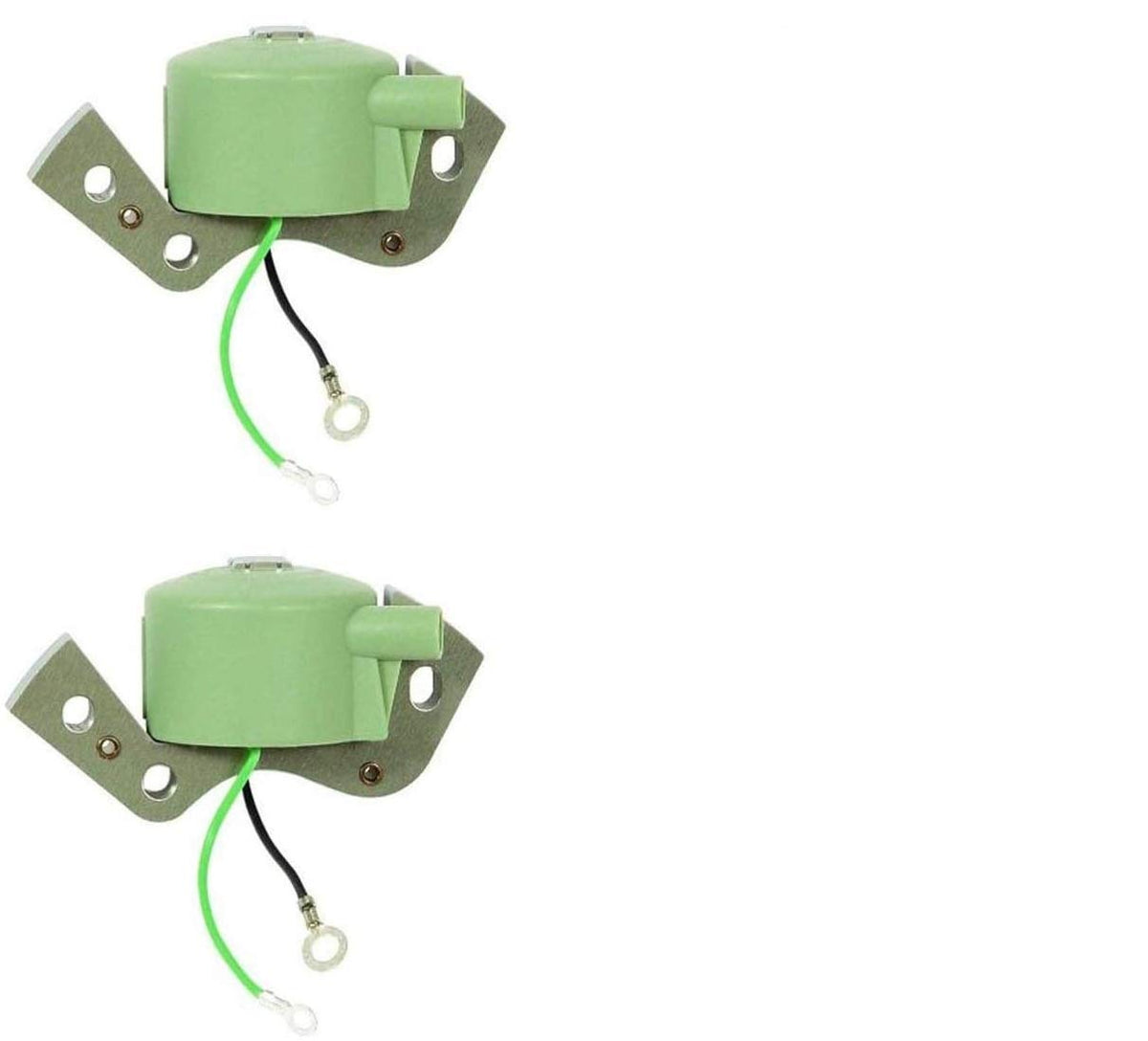 PARTSRUN front view of two ignition coils showing fit and alignment for easy replacement