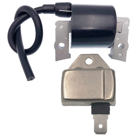 PARTSRUN ignition coil front view showing terminals and mounting for reliable fit
